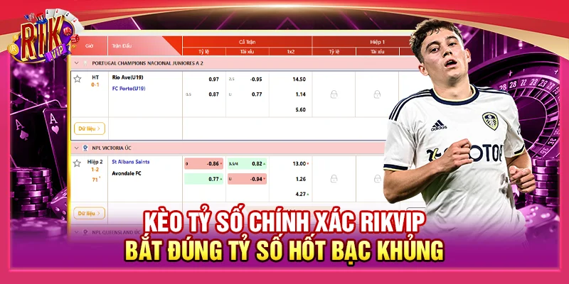 Kèo Tỷ Số Chính Xác Rikvip – Bắt Đúng Tỷ Số Hốt Bạc Khủng 1 Kèo Tỷ Số Chính Xác Rikvip – Bắt Đúng Tỷ Số Hốt Bạc Khủng